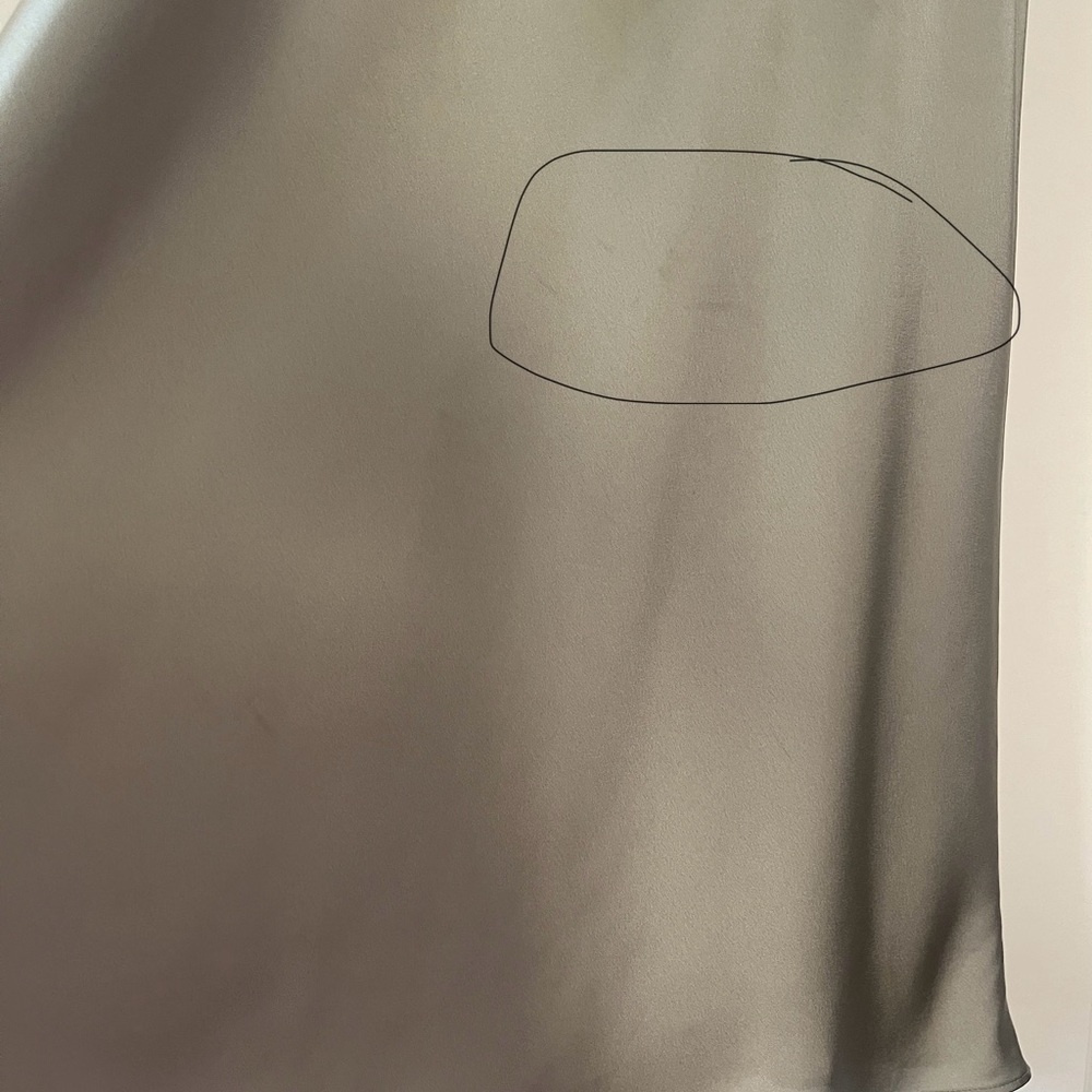 Show Me Your MuMu Jasmine Halter Midi Dress Moss Green Luxe Satin S - Picture 7 of 14